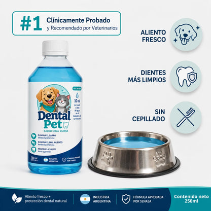 Solución bucal antiséptica para mascotas DentalPet®