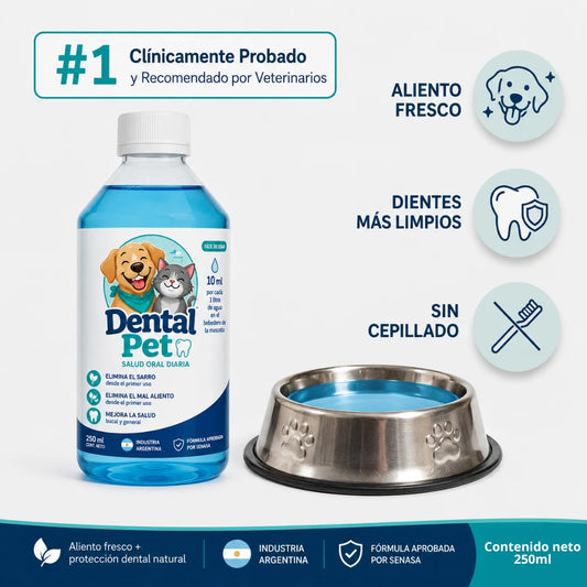 Solución bucal antiséptica para mascotas DentalPet®